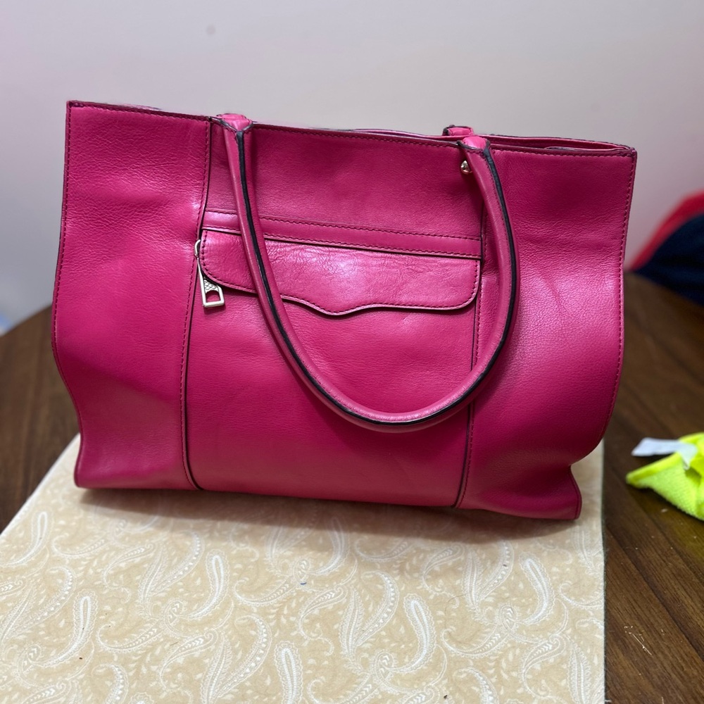 Rebecca Minkoff Fuchsia Leather Tote❤️